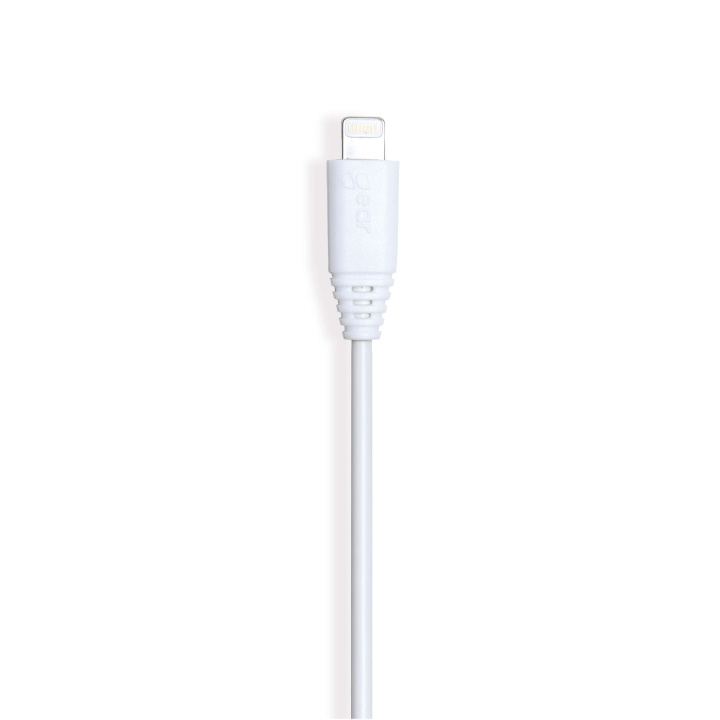 Gear Rund Laddkabel Lightning till USB-A 0.3m Vit MFI i gruppen SMARTPHONE & SURFPLATTOR / Laddare & Kablar / Kablar / Kablar Lightning hos TP E-commerce Nordic AB (C28607)