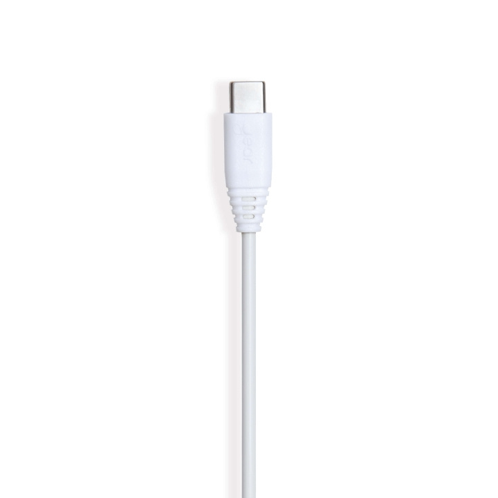 GEAR Laddkabel USB-A till USB-C 2.0 0.3m Vit Rund i gruppen SMARTPHONE & SURFPLATTOR / Laddare & Kablar / Kablar / Kablar Typ C hos TP E-commerce Nordic AB (C28608)