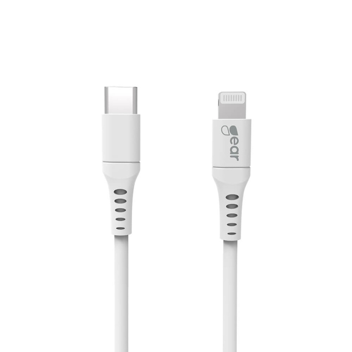 GEAR Laddkabel USB-C till Lightning 1m Vit MFI C94 i gruppen SMARTPHONE & SURFPLATTOR / Laddare & Kablar / Kablar / Kablar Lightning hos TP E-commerce Nordic AB (C28621)