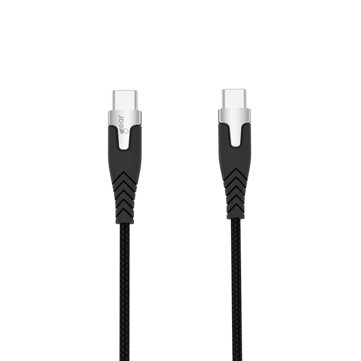 GEAR Laddkabel PRO USB-C till USB-C 2.0 1.5m Svart Kevlarkabel med Metallkopplingar i gruppen SMARTPHONE & SURFPLATTOR / Laddare & Kablar / Kablar / Kablar Typ C hos TP E-commerce Nordic AB (C28627)