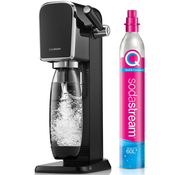 SodaStream Kolsyremaskin ART Black i gruppen HEM, HUSHÅLL & TRÄDGÅRD / Hushållsmaskiner / Vatten & Juice / Kolsyremaskiner / Kolsyremaskiner hos TP E-commerce Nordic AB (C28646)