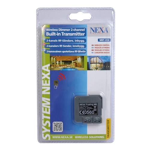 nexa WBT-912 2-kanals infälld sänd i gruppen HEM, HUSHÅLL & TRÄDGÅRD / Smarta hem / Smarta hem-system hos TP E-commerce Nordic AB (C28684)
