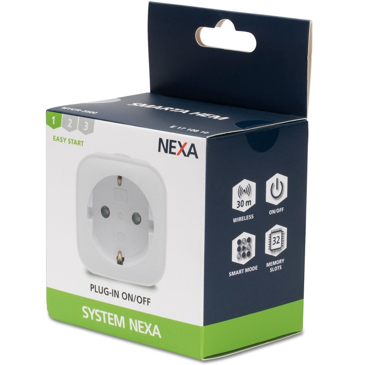 nexa MYCR-3500 Plug-in PÅ/AV 1-pack i gruppen HEM, HUSHÅLL & TRÄDGÅRD / Smarta hem / Smart plugs hos TP E-commerce Nordic AB (C28691)