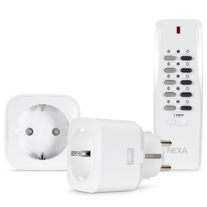 nexa MYCR-2 Plug-in set PÅ/AV x 2 i gruppen HEM, HUSHÅLL & TRÄDGÅRD / Smarta hem / Smart plugs hos TP E-commerce Nordic AB (C28693)