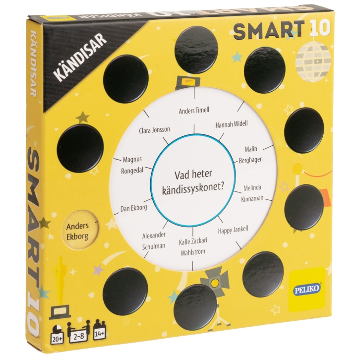 Peliko Smart 10 Frågekort Kändisar i gruppen LEKSAKER, BARN- & BABYPRODUKTER / Spel / Sällskapsspel hos TP E-commerce Nordic AB (C28761)