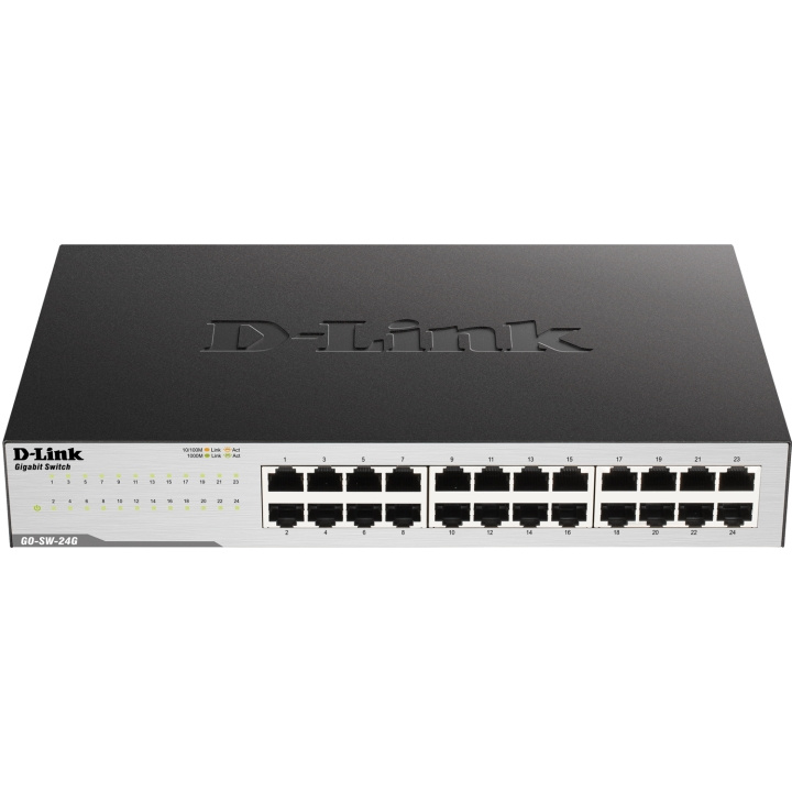 D-Link GO-SW-24G 24-Port Gigabit Easy Desktop Switch i gruppen DATORER & KRINGUTRUSTNING / Nätverk / Switchar / 10/100/1000Mbps hos TP E-commerce Nordic AB (C28776)