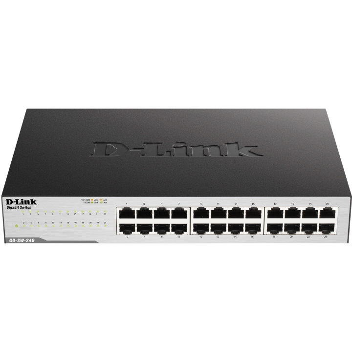 D-Link GO-SW-24G 24-Port Gigabit Easy Desktop Switch i gruppen DATORER & KRINGUTRUSTNING / Nätverk / Switchar hos TP E-commerce Nordic AB (C28776)