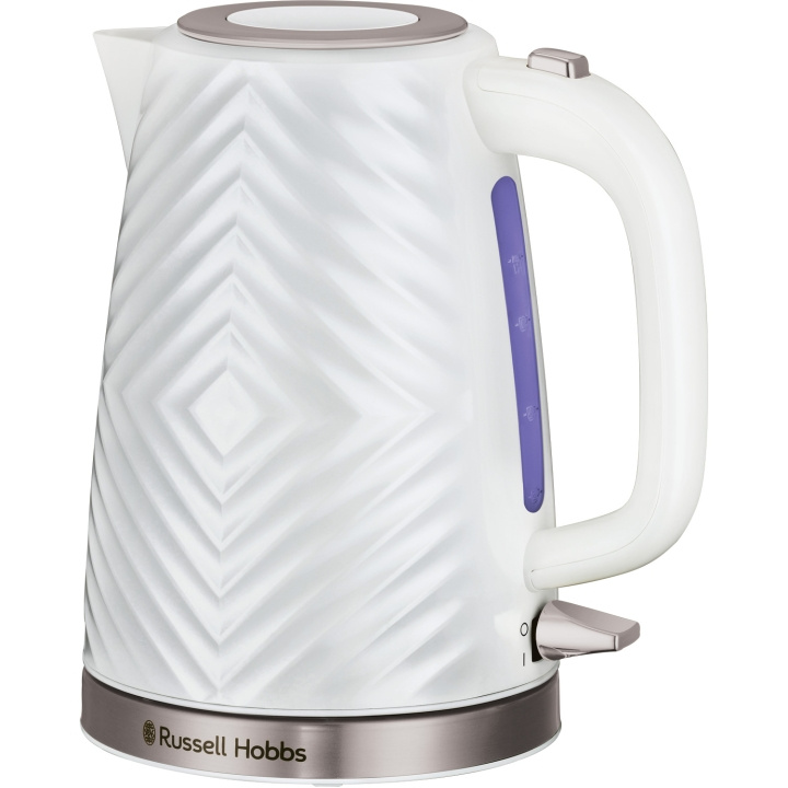 Russell Hobbs Vattenkokare Groove Kettle White 26381-70 i gruppen HEM, HUSHÅLL & TRÄDGÅRD / Hushållsmaskiner / Vatten & Juice / Vattenkokare hos TP E-commerce Nordic AB (C28850)