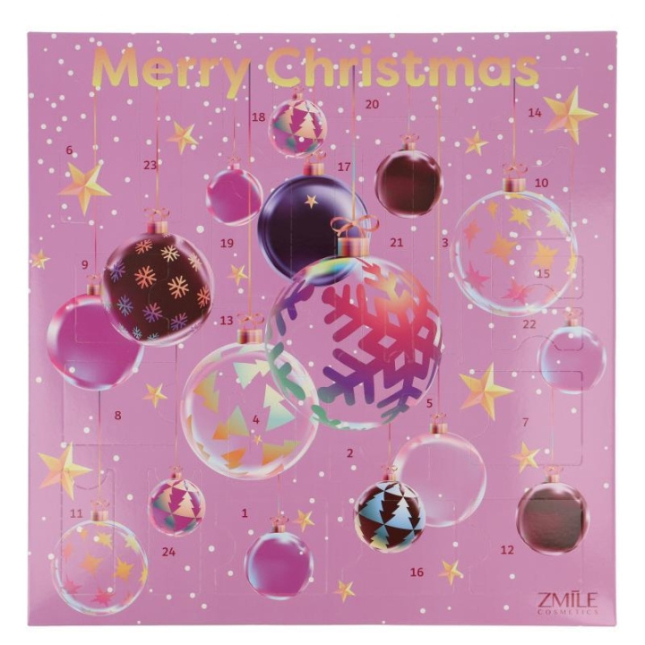 Zmile Cosmetics Advent Calendar 24 Windows Square 3D Christmas balls i gruppen SKÖNHET & HÄLSA / Presentkit / Presentkit För Henne hos TP E-commerce Nordic AB (C28896)