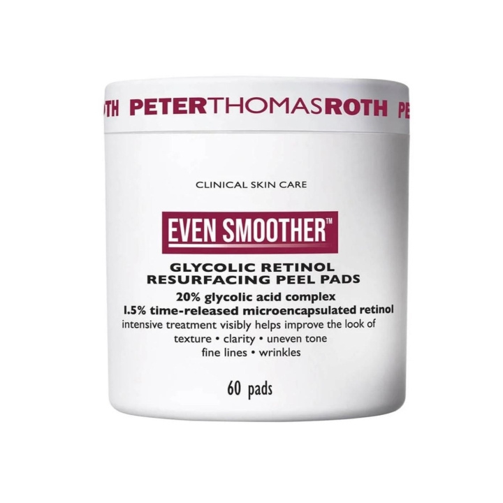 Peter Thomas Roth Even Smoother Glycolic Retinol Resurfacing Peel Pads 60pcs i gruppen SKÖNHET & HÄLSA / Hudvård / Ansiktsvård / Masker hos TP E-commerce Nordic AB (C28932)