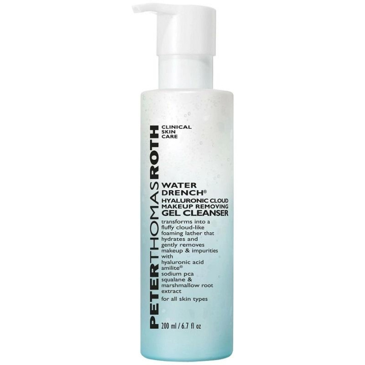 Peter Thomas Roth Water Drench Hyaluronic Cloud Gel Cleanser 200ml i gruppen SKÖNHET & HÄLSA / Hudvård / Ansiktsvård / Dagkräm hos TP E-commerce Nordic AB (C28936)