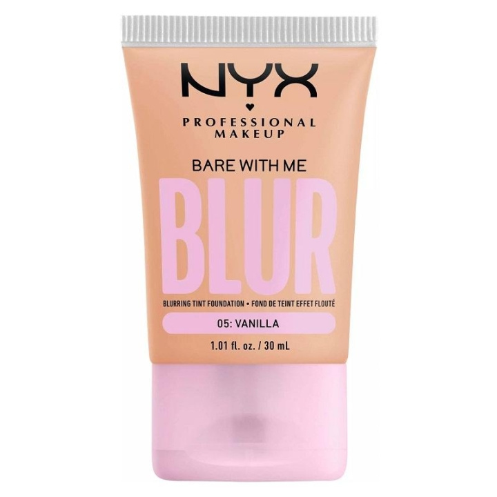 NYX PROF. MAKEUP Bare With Me Blur Tint Foundation 30ml 05 Vanilla i gruppen SKÖNHET & HÄLSA / Hudvård / Ansiktsvård / Ansiktskräm hos TP E-commerce Nordic AB (C28984)