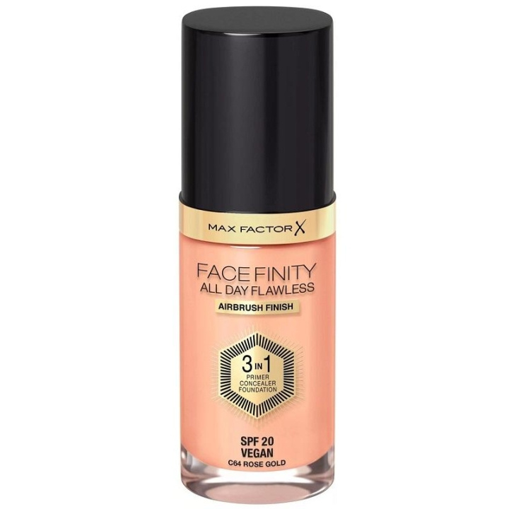 Max Factor Facefinity 3 In 1 Foundation 64 Rose Gold i gruppen SKÖNHET & HÄLSA / Makeup / Basmakeup / Foundation hos TP E-commerce Nordic AB (C29094)