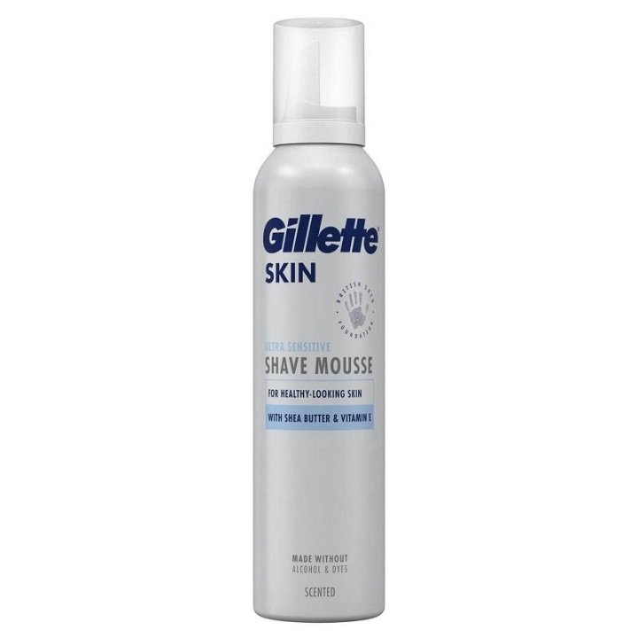 Gillette Skin Ultra Sensitive Shave Mousse 240ml i gruppen SKÖNHET & HÄLSA / Hår & Styling / Rakning & Trimning / Rakhyvlar & Tillbehör hos TP E-commerce Nordic AB (C29150)