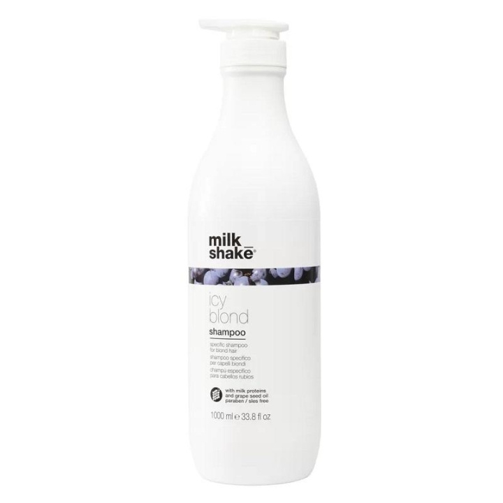 Milk_Shake Icy Blond Shampoo 1000ml i gruppen SKÖNHET & HÄLSA / Hår & Styling / Hårvårdsprodukter / Schampo hos TP E-commerce Nordic AB (C29236)