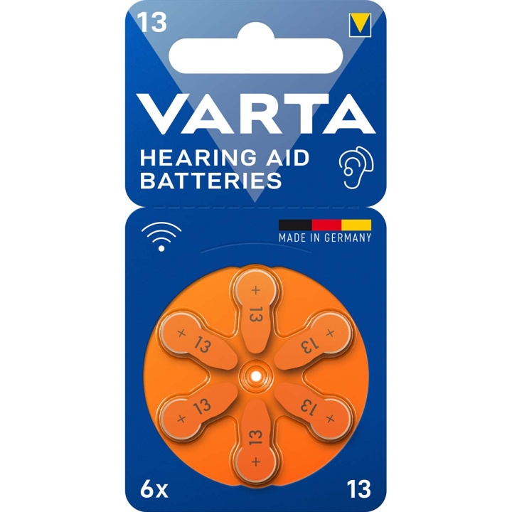 Varta Zink-Air Battery PR48 Typ 13 1.45 V DC 6-Blister Hörapparat Orange | HEMELEKTRONIK - Batterier & Laddare - Batterier - Hörapparatsbatterier | GameStuff