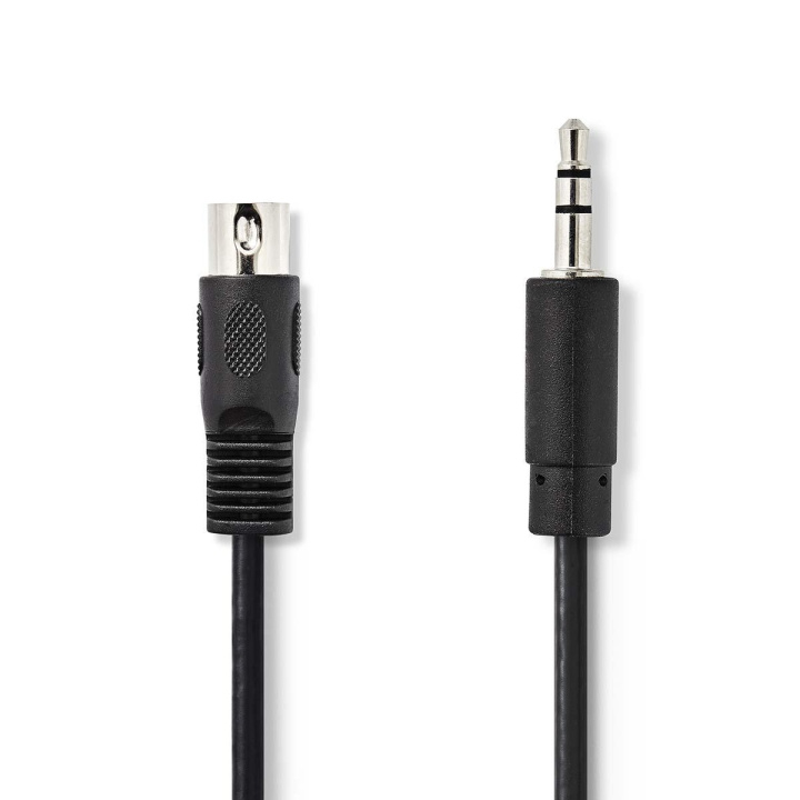 Nedis DIN ljudkabel | DIN 5-Pin Hane | 3.5 mm Hane | Nickelplaterad | 2.00 m | Rund | PVC | Svart | Kuvert i gruppen HEMELEKTRONIK / Kablar & Adaptrar / Högtalarkablar hos TP E-commerce Nordic AB (C29281)