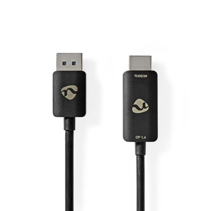 Nedis Displayport-adapter | DisplayPort Hane | HDMI™ Kontakt | 8K@30Hz | Nickelplaterad | Rak | 1.80 m | Rund | TPE | Svart | Kuvert i gruppen DATORER & KRINGUTRUSTNING / Datorkablar / DisplayPort / Kablar hos TP E-commerce Nordic AB (C29395)