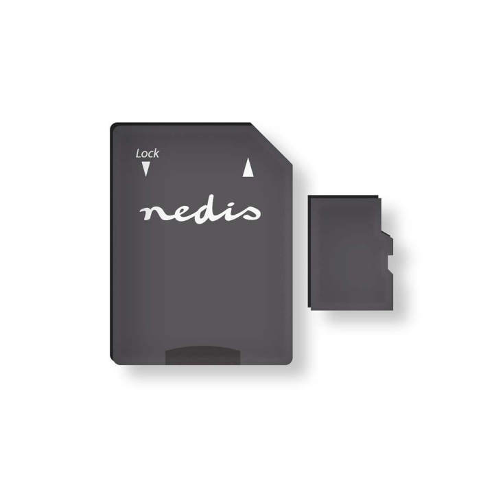 Nedis microSD-minneskort | microSDXC | 128 GB | Skrivhastighet: 90 MB/s | Läshastighet: 45 MB/s | UHS-I | SD-adapter ingår i gruppen HEMELEKTRONIK / Lagringsmedia / Minneskort / Micro SD/HC/XC hos TP E-commerce Nordic AB (C29472)