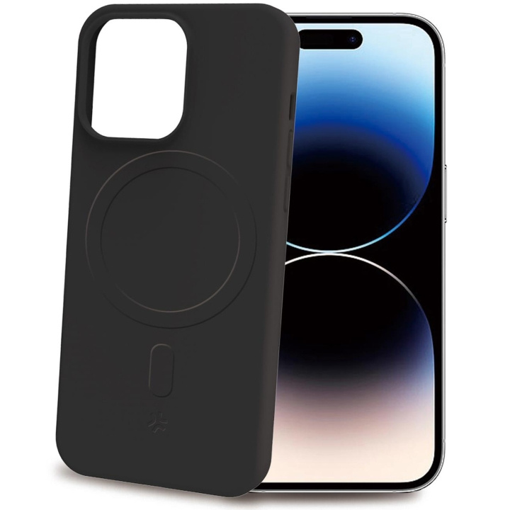 Celly Cromomag Magnetic Soft rubber case MagSafe iPhone 15 Pro Svart i gruppen SMARTPHONE & SURFPLATTOR / Mobilskydd / Apple / iPhone 15 hos TP E-commerce Nordic AB (C29502)