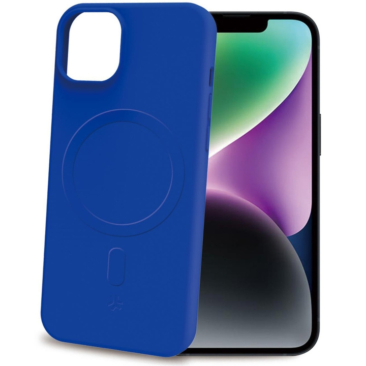 Celly Cromomag Soft rubber case MagSafe iPhone 15 Blå i gruppen SMARTPHONE & SURFPLATTOR / Mobilskydd / Apple / iPhone 15 hos TP E-commerce Nordic AB (C29518)