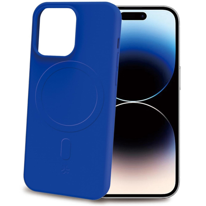 Celly Cromomag Soft rubber case MagSafe iPhone 15 Pro Blå i gruppen SMARTPHONE & SURFPLATTOR / Mobilskydd / Apple / iPhone 15 hos TP E-commerce Nordic AB (C29519)