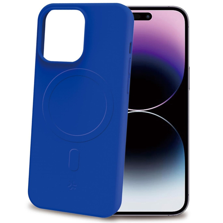 Celly Cromomag Soft rubber case MagSafe iPhone 15 Pro Max Blå i gruppen SMARTPHONE & SURFPLATTOR / Mobilskydd / Apple / iPhone 15 hos TP E-commerce Nordic AB (C29521)