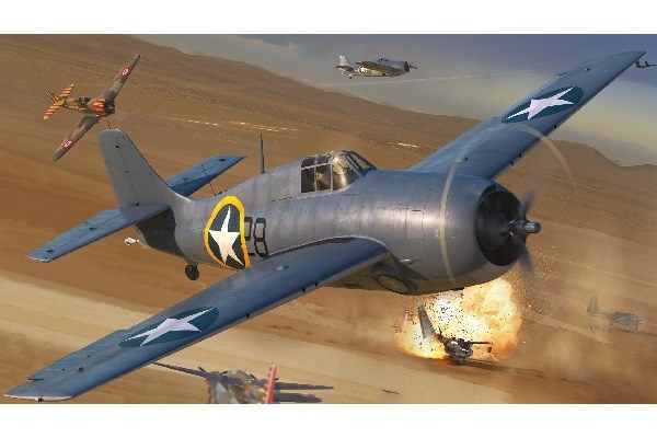 AIRFIX Grumman F4F-4 Wildcat i gruppen SPORT, FRITID & HOBBY / Hobby / Plastmodeller / Flyg/Helikoptrar hos TP E-commerce Nordic AB (C29548)