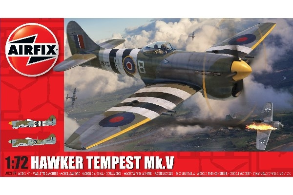AIRFIX Hawker Tempest Mk.V i gruppen SPORT, FRITID & HOBBY / Hobby / Plastmodeller / Flyg/Helikoptrar hos TP E-commerce Nordic AB (C29550)
