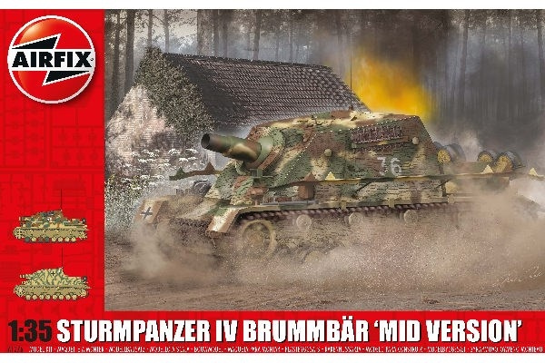 AIRFIX Sturmpanzer IV Brummbar (Mid Version) i gruppen SPORT, FRITID & HOBBY / Hobby / Plastmodeller / Militärfordon (Land) hos TP E-commerce Nordic AB (C29567)