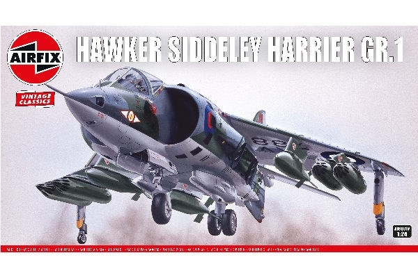 AIRFIX Hawker Siddeley Harrier GR.1 i gruppen SPORT, FRITID & HOBBY / Hobby / Plastmodeller / Flyg/Helikoptrar hos TP E-commerce Nordic AB (C29576)