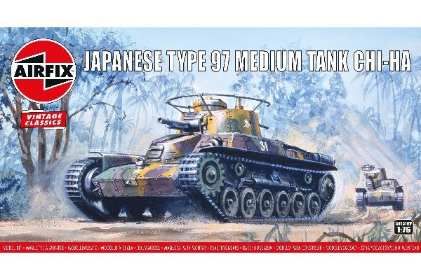 AIRFIX Type 97 Chi Ha Japanese Tank i gruppen SPORT, FRITID & HOBBY / Hobby / Plastmodeller / Militärfordon (Land) hos TP E-commerce Nordic AB (C29578)