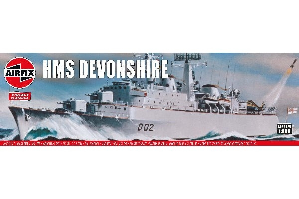 AIRFIX HMS Devonshire i gruppen SPORT, FRITID & HOBBY / Hobby / Plastmodeller / Skepp hos TP E-commerce Nordic AB (C29579)