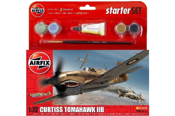 AIRFIX Curtiss Tomahawk IIB, 1:72 hanging gift set i gruppen SPORT, FRITID & HOBBY / Hobby / Plastmodeller / Flyg/Helikoptrar hos TP E-commerce Nordic AB (C29594)