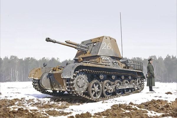 ITALERI 1:35 Panzerjager I i gruppen SPORT, FRITID & HOBBY / Hobby / Plastmodeller / Militärfordon (Land) hos TP E-commerce Nordic AB (C29750)