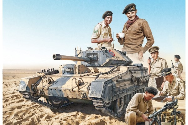 ITALERI 1:35 Crusader Mk.III & British Tank Crew i gruppen SPORT, FRITID & HOBBY / Hobby / Plastmodeller / Militärfordon (Land) hos TP E-commerce Nordic AB (C29795)