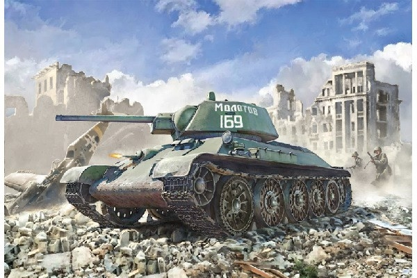 ITALERI 1:35 T-34/76 Model 1943 (premium edition) i gruppen SPORT, FRITID & HOBBY / Hobby / Plastmodeller / Militärfordon (Land) hos TP E-commerce Nordic AB (C29800)