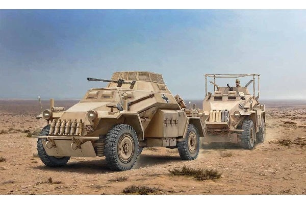 ITALERI 1:56 Sd. Kfz. 222/223 i gruppen SPORT, FRITID & HOBBY / Hobby / Plastmodeller / Militärfordon (Land) hos TP E-commerce Nordic AB (C29808)