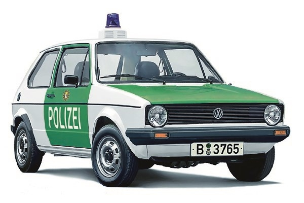 ITALERI 1:24 VW Golf \'POLIZEI\' i gruppen SPORT, FRITID & HOBBY / Hobby / Plastmodeller / Bilar hos TP E-commerce Nordic AB (C29812)