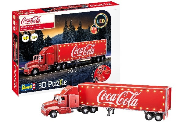 Revell 3D Puzzle Coca-Cola Truck LED i gruppen SPORT, FRITID & HOBBY / Hobby / Plastmodeller / Bilar hos TP E-commerce Nordic AB (C29842)