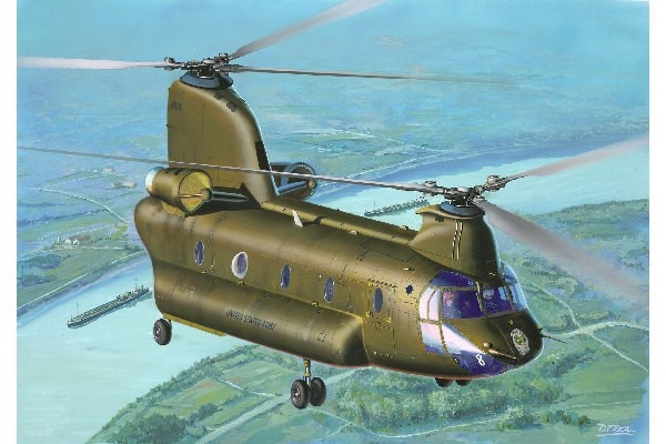 Revell CH-47D Chinook i gruppen SPORT, FRITID & HOBBY / Hobby / Plastmodeller / Flyg/Helikoptrar hos TP E-commerce Nordic AB (C29914)