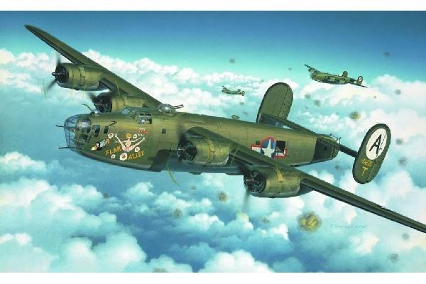 Revell B-24D Liberator i gruppen SPORT, FRITID & HOBBY / Hobby / Plastmodeller / Flyg/Helikoptrar hos TP E-commerce Nordic AB (C29917)