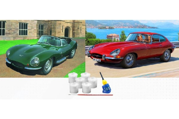 Revell Gift Set Jaguar 100th Anniversary i gruppen SPORT, FRITID & HOBBY / Hobby / Plastmodeller / Bilar hos TP E-commerce Nordic AB (C29943)