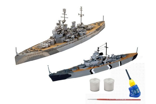 Revell First Diorama Set - Bismarck Battle i gruppen SPORT, FRITID & HOBBY / Hobby / Plastmodeller / Skepp hos TP E-commerce Nordic AB (C29944)