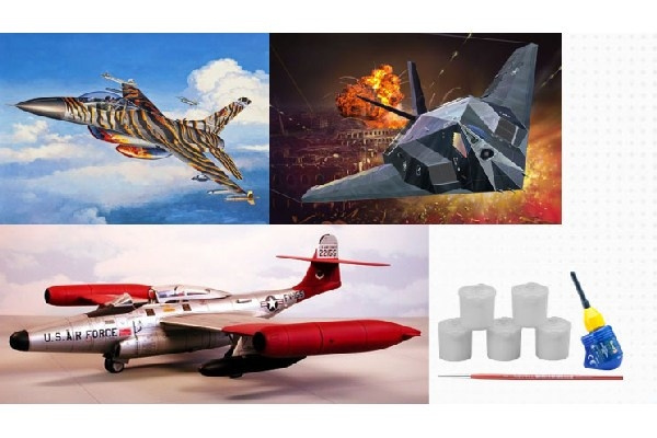 Revell Gift Set US Air Force 75th Anniversary i gruppen SPORT, FRITID & HOBBY / Hobby / Plastmodeller / Flyg/Helikoptrar hos TP E-commerce Nordic AB (C29946)