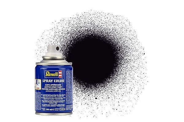 Revell Spray black mat 100 ml. i gruppen SPORT, FRITID & HOBBY / Hobby / Hobbyfärger / Revell / Sprayfärg hos TP E-commerce Nordic AB (C30055)