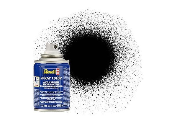Revell Spray black silk 100 ml. i gruppen SPORT, FRITID & HOBBY / Hobby / Hobbyfärger / Revell / Sprayfärg hos TP E-commerce Nordic AB (C30077)