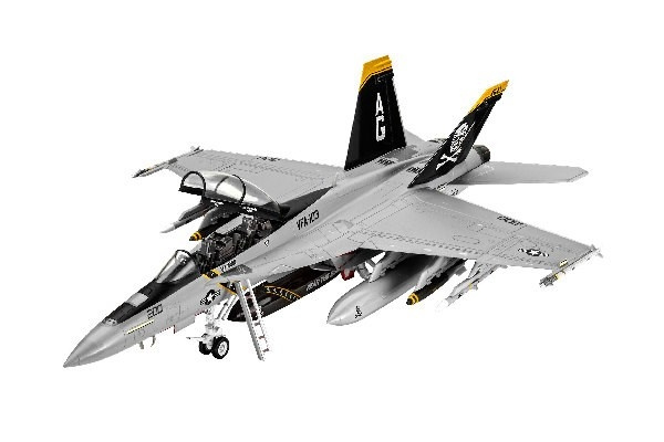 Revell Model Set F/A-18F Super Hornet i gruppen SPORT, FRITID & HOBBY / Hobby / Plastmodeller / Flyg/Helikoptrar hos TP E-commerce Nordic AB (C30154)