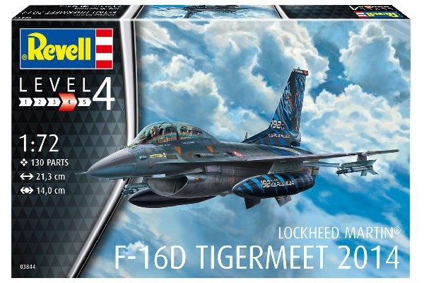 Revell Model Set F-16D Fighting Falcon 1:72 i gruppen SPORT, FRITID & HOBBY / Hobby / Plastmodeller / Flyg/Helikoptrar hos TP E-commerce Nordic AB (C30159)