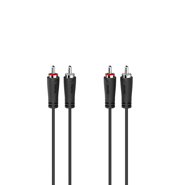 Hama Kabel Audio 2 RCA-kontakter - 2 RCA-kontakter 5,0m i gruppen HEMELEKTRONIK / Kablar & Adaptrar / RCA-kablar & adaptrar / Kablar hos TP E-commerce Nordic AB (C30222)